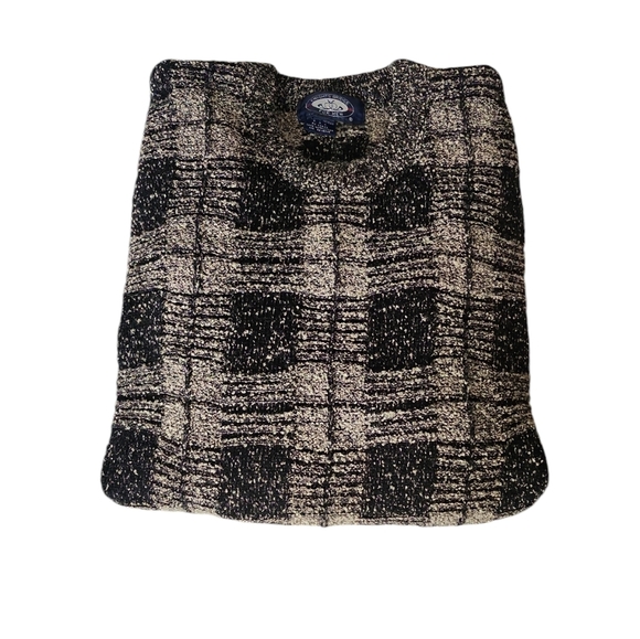 Vintage men's textured checkered pullover sweater - Picture 5 of 7